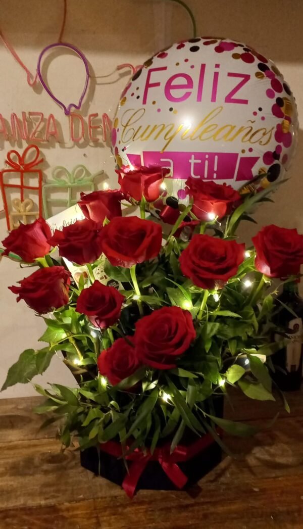 🌹🍫 BOUQUET 12 ROSAS + BOMBONES 💝✨ $54.000_ - Imagen 4