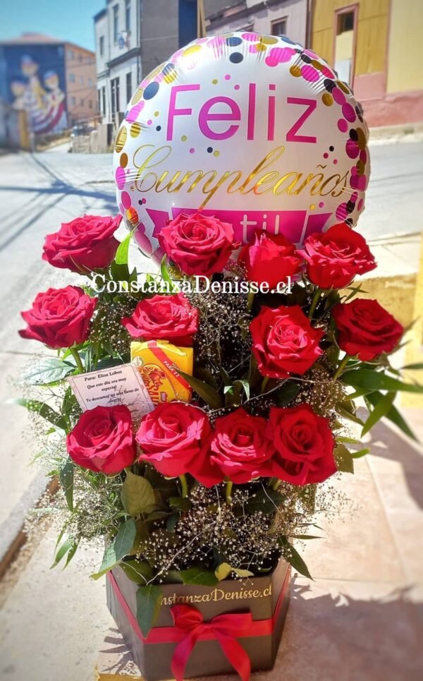🌹🍫 BOUQUET 12 ROSAS + BOMBONES 💝✨ $54.000_ - Imagen 7