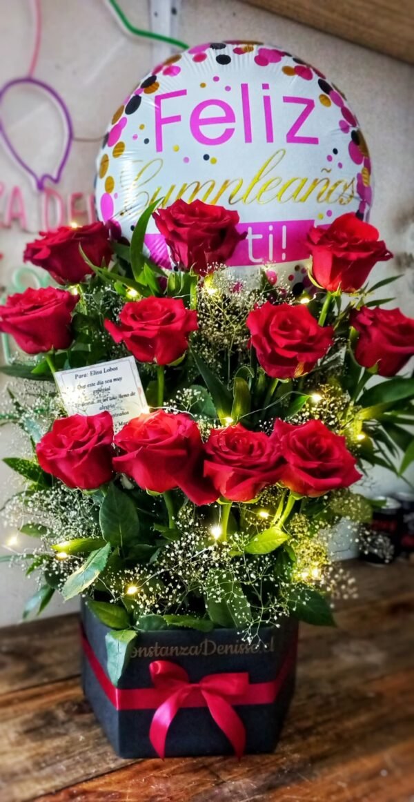 🌹🍫 BOUQUET 12 ROSAS + BOMBONES 💝✨ $54.000_