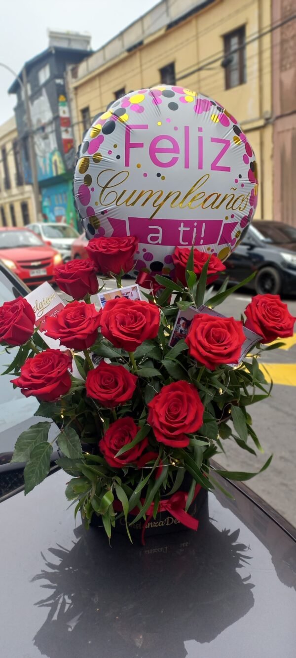 🌹🍫 BOUQUET 12 ROSAS + BOMBONES 💝✨ $54.000_ - Imagen 3